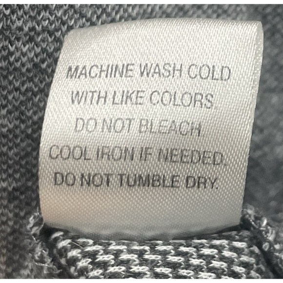 Johnston and Murphy Sweater Mens XL Gray 1/4 Zip Vintage Washed Pullover Golf - Picture 7 of 10